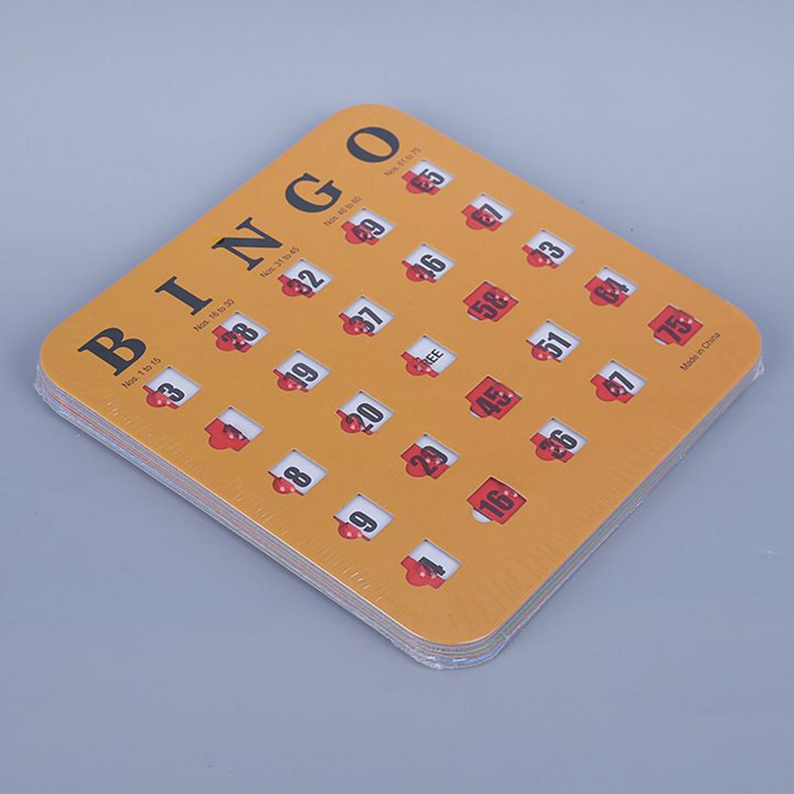 5pcs Sliding Bingo Game Cards  - Party Games Bingo 评论和价格