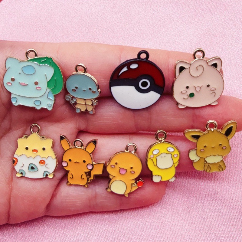 10pcs Cartoon Drip Oil Jewelry - Party Games Birthday 评论和价格