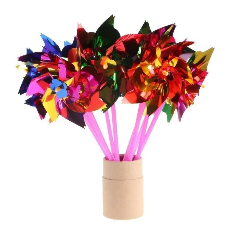 6Pcs Plastic Windmill Pinwheel - Games Garden Party 评论和价格