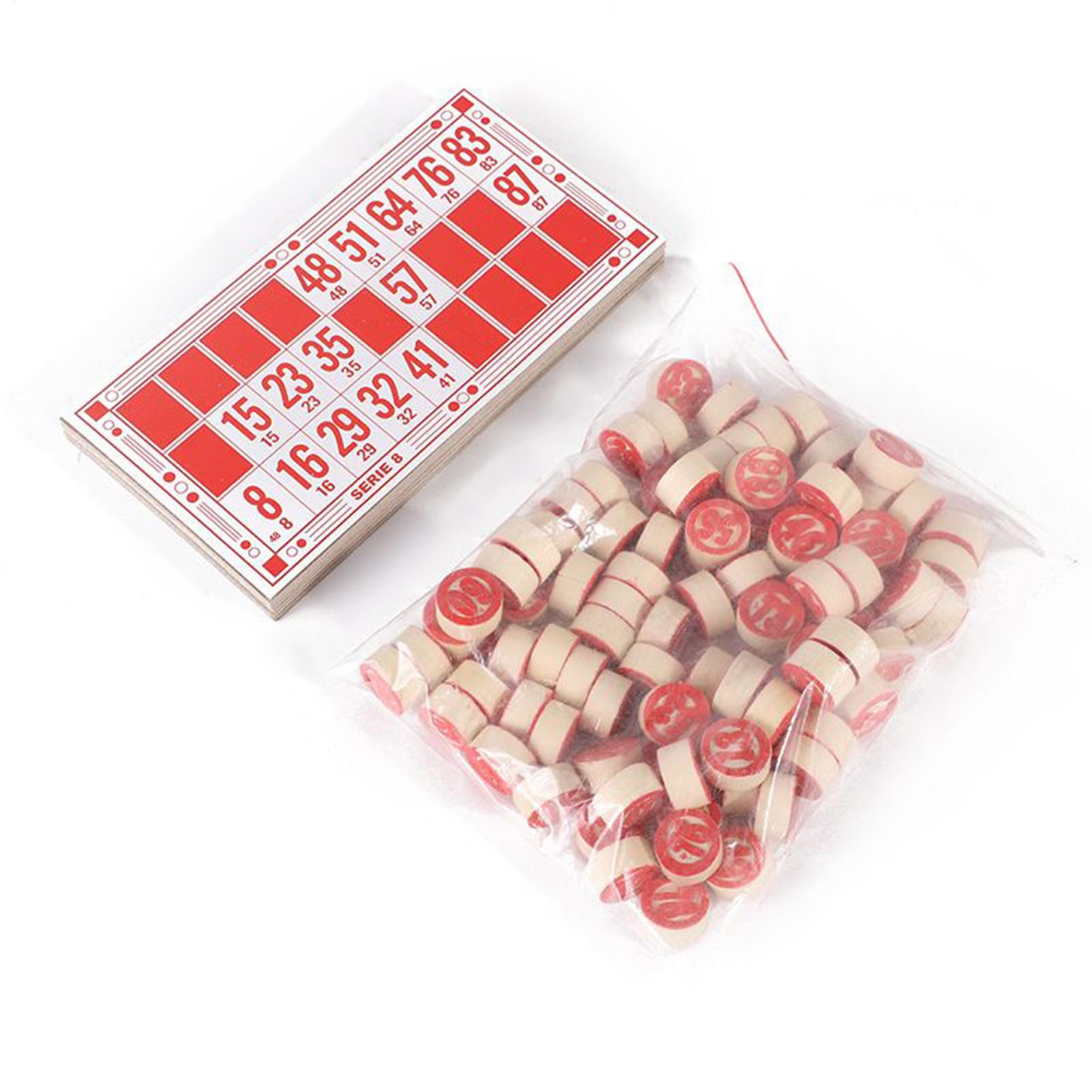 Bingo Set Vintage Wooden Inter - Play Friends Party Games 评论和价格
