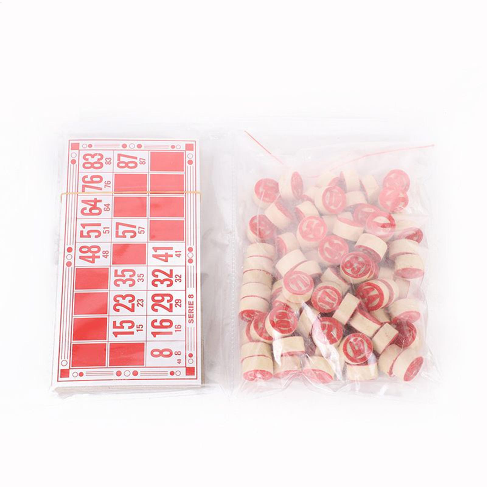 Bingo Set Vintage Wooden Inter - Play Friends Party Games 评论和价格
